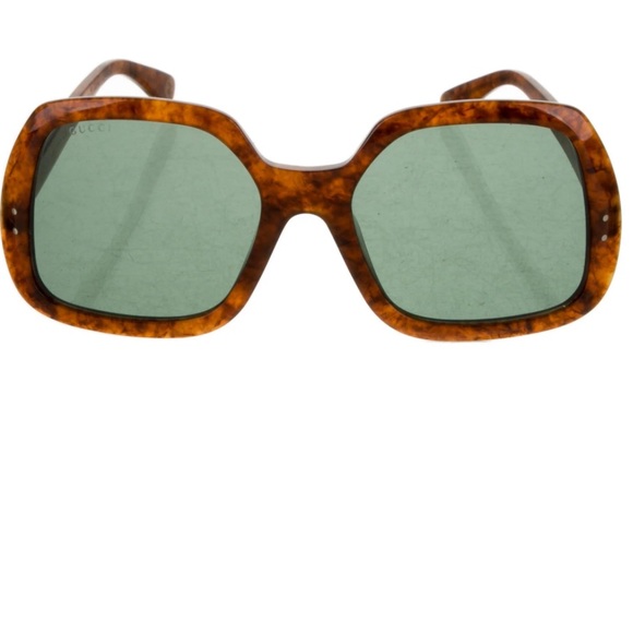 Gucci Honey Havana 
GG0625S Oversized Square Sunglasses - Picture 2 of 13